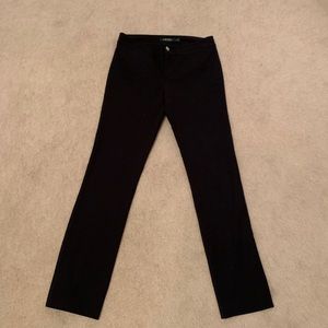 Black straight leg pants
